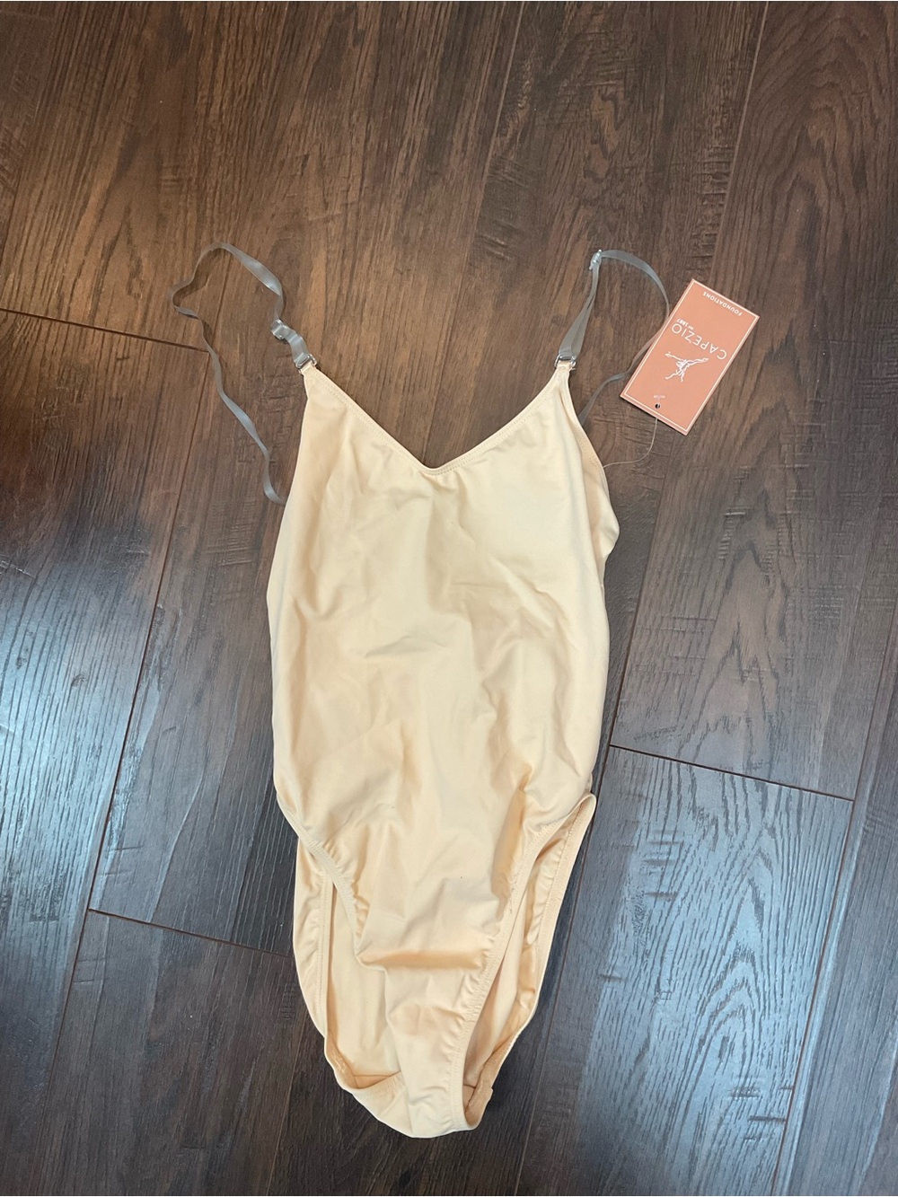 Capezio Cream Dance Leotard with Adjustable Straps